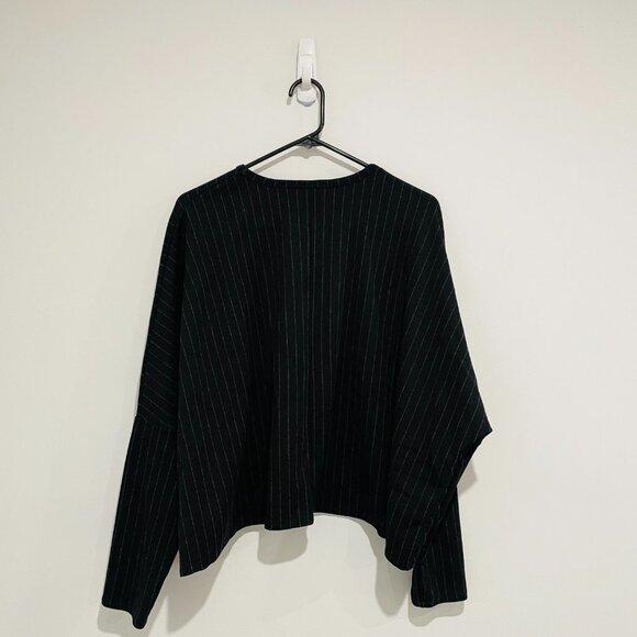 Zara Women Collection Grey Strip Top and Pants Set - Picture 6 of 16